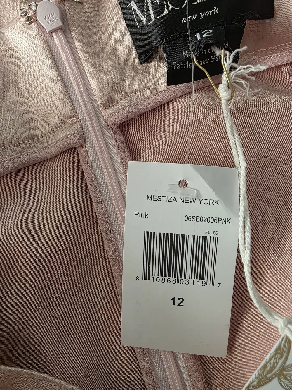 NWT Mestiza New York Wide Leg Satin Pants